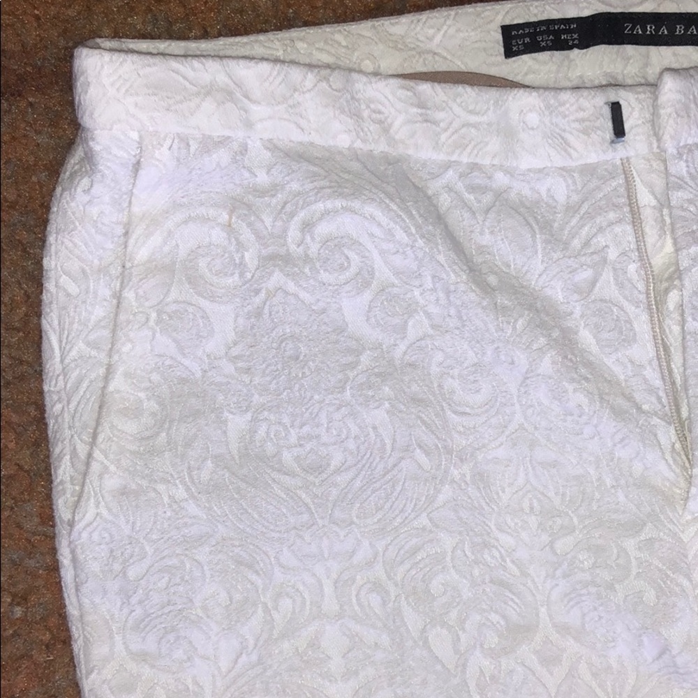 Zara Basic Raised Print Pants - image 3